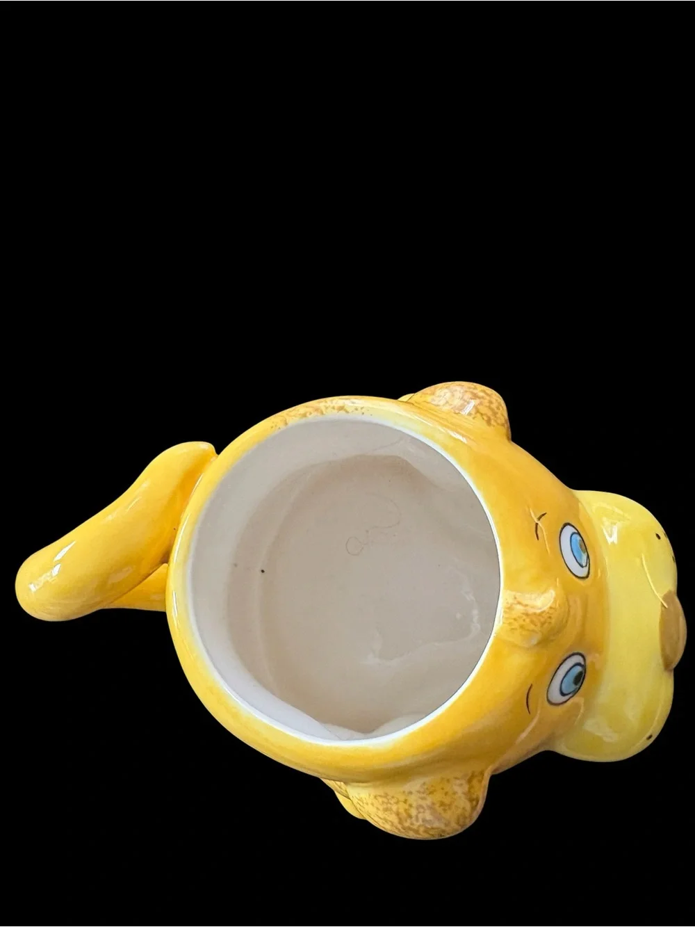 Boho Srudio Yellow Ceramic Dog Treat Cup - Cute Puppy Design